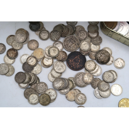 444B - Coins Banknotes and Tokens a lot comprising mostly G.B. coins with Victorian examples together with ... 