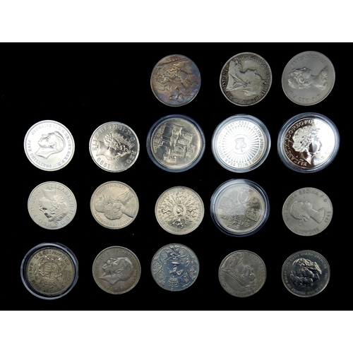 445 - Coins, Banknotes and Tokens.A collection of GB and worldwide coins in four collectors cases to inclu... 