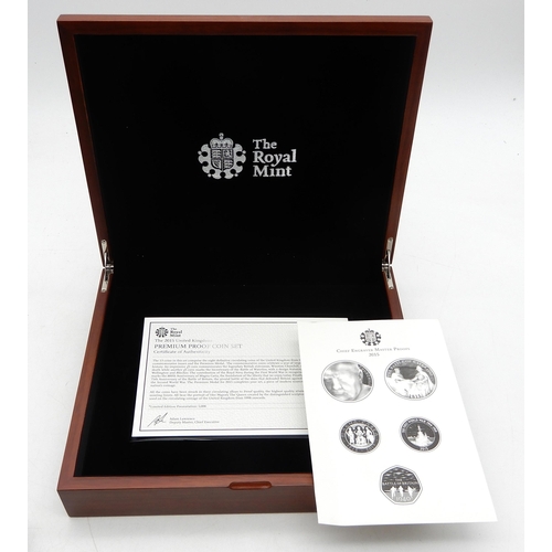 446 - ROYAL MINT COMMEMORATIVE COIN SETS to include the 2000 Time Capsule Uncirculated Tin Set, The 2014 U... 