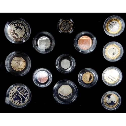 446 - ROYAL MINT COMMEMORATIVE COIN SETS to include the 2000 Time Capsule Uncirculated Tin Set, The 2014 U... 