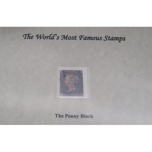 447 - The Westminster Collection 1840 1/d Black postage stamp in a presentation folder together with a col... 