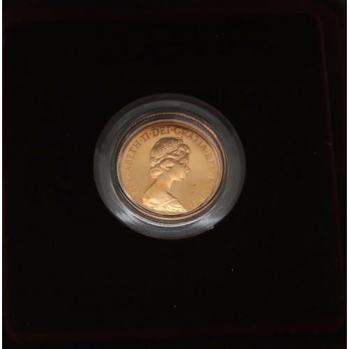 442C - ELIZABETH II sovereign coin 1981Obverse; second crowned portrait of HM Queen Elizabeth II right, wea... 