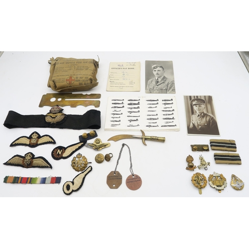 533 - A WW2 RAF Mk III First Aid Outfit for Air Crew, together with a selection of items belonging to 1861... 