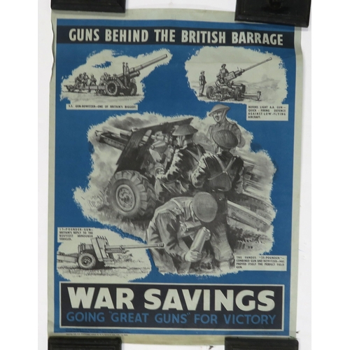 601 - Four various WW2 War Savings propaganda posters, including an example for the Rutherglen Office of t... 