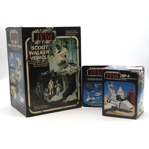 629 - A Palitoy Star Wars: Return of the Jedi Scout Walker Vehicle in original French box, together w... 