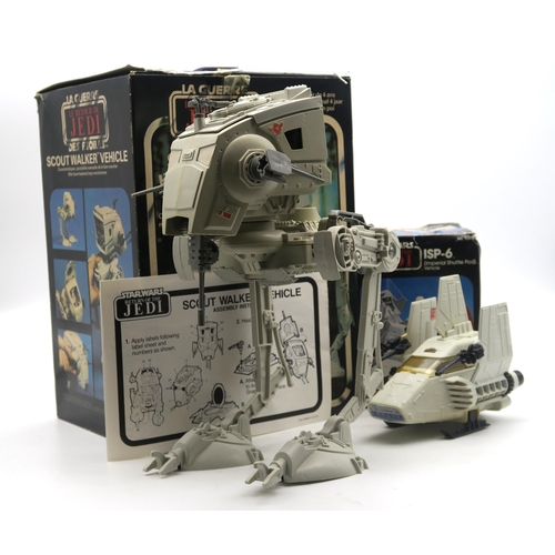 629 - A Palitoy Star Wars: Return of the Jedi Scout Walker Vehicle in original French box, together w... 