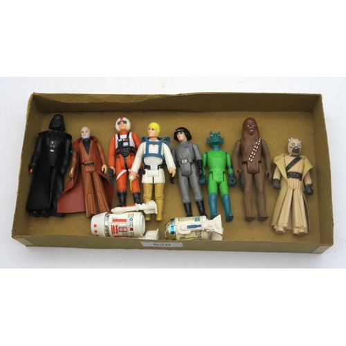 630 - A group of early Star Wars small-scale action figures, comprising Darth Vader (GMFGI 1977 Hong Kong)... 