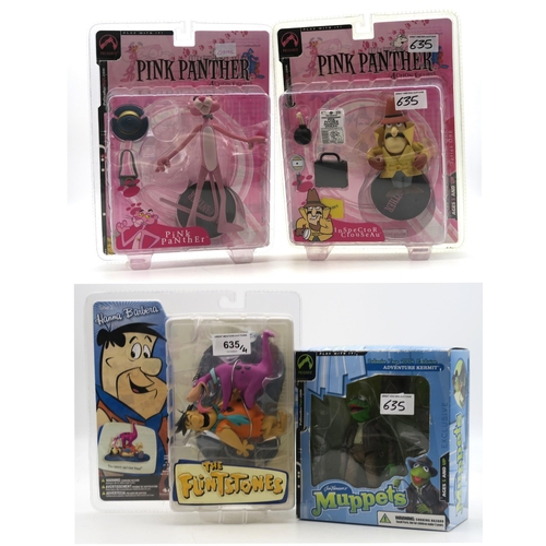 635 - A Hanna-Barbera The Flintstones blister-packaged Fred & Dino 