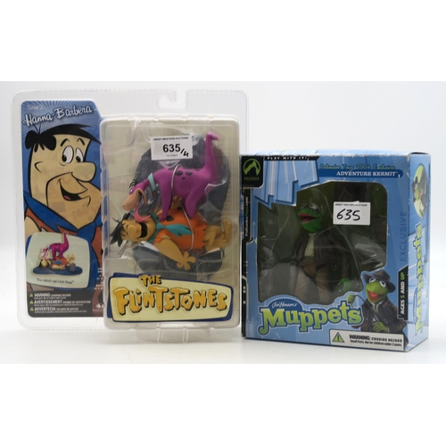 635 - A Hanna-Barbera The Flintstones blister-packaged Fred & Dino 