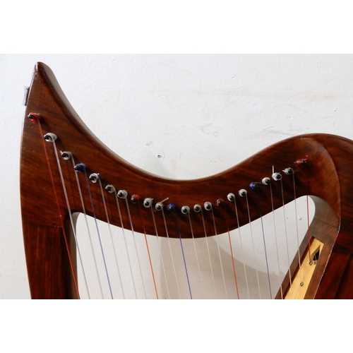 459 - A celtic  22 string table harp