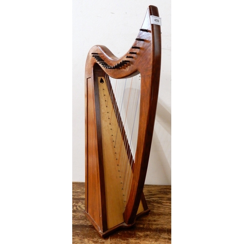 459 - A celtic  22 string table harp