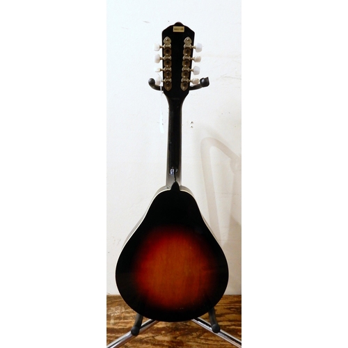 463 - HARMONY mandolin 17 1/2 fret board with f~holes in sunburst labelled H801 8S