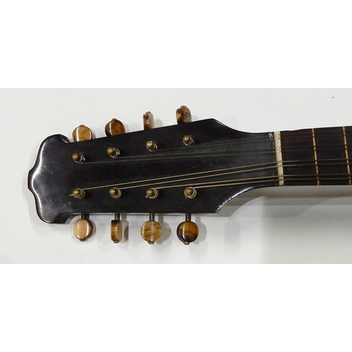 465 - A Violaline (Violin-Mandolin) one piece back 17 frets with case