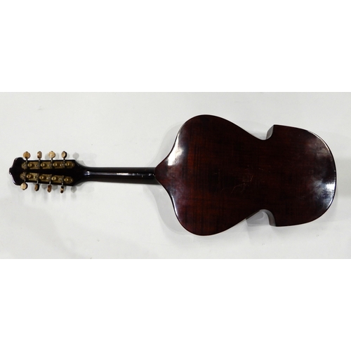 465 - A Violaline (Violin-Mandolin) one piece back 17 frets with case