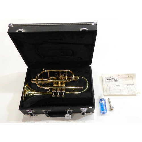 492 - A Cornet by Jupiter with a Jupiter 7C mouthpiece and case