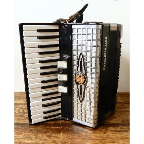 502 - A Royal Standard 34 key 80 bass piano accordion made in Germany with case