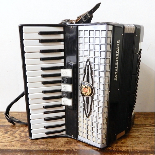 502 - A Royal Standard 34 key 80 bass piano accordion made in Germany with case