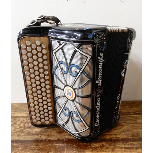 503A - A Cooperitiva Armaniche Vercelli Italia continental chromatic C system accordion with a left hand Fr... 