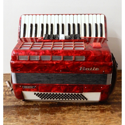 504 - A Baile 80 bass 37 key three voice right hand piano accordion 