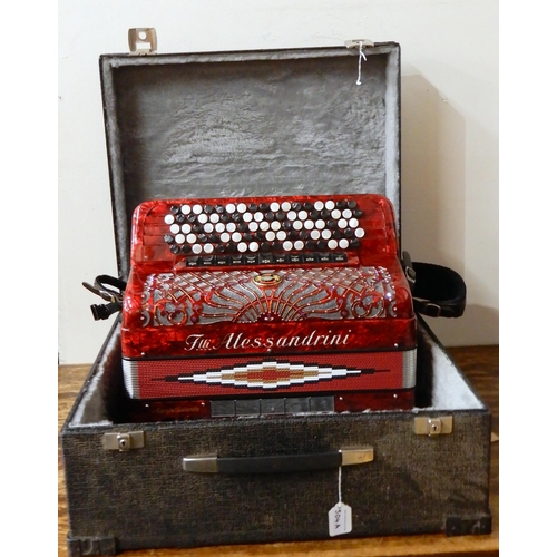 504A - Alessandrini accordion  continental chromatic C system 4 voice right hand 87 button and 120 bas... 