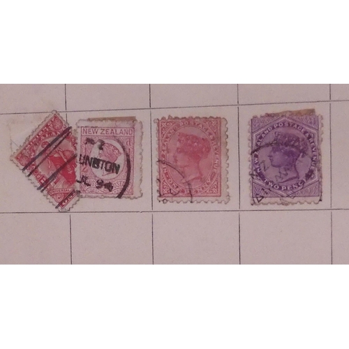 509 - A small collection in an Improved Postage Stamp Album circa 1891 with good G.B. India, Hong Kong, Za... 