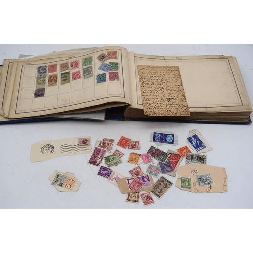 509 - A small collection in an Improved Postage Stamp Album circa 1891 with good G.B. India, Hong Kong, Za... 