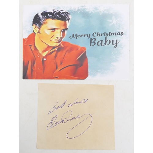 572B - Elvis Presley: an autograph, signed 