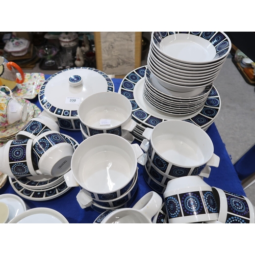 A Midwinter Madeira pattern dinner service designed by