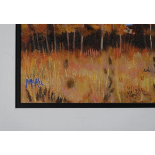 1002 - SCOTTISH CONTEMPORARY  SEEN BETTER TIMES Acrylic on canvas, signed 'S. Mckee' lower l... 