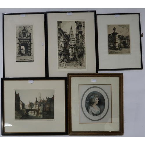 922 - A QUANTITY OF ETCHINGS and Prints (a lot)