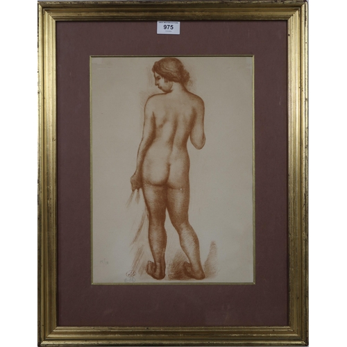 975 - ARISTIDE MAILLOL (FRENCH 1861-1944) FEMME DEBOUT DE DOI FROM L'ART D'AIMER D'OVIDE Li... 