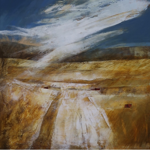 978 - GEORGIE YOUNG (SCOTTISH b.1949) WINTERSCAPE III Acrylic on board, signed lower right, 59 x 59cm  Tit... 