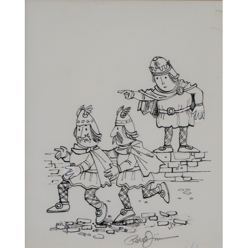 991 - PETER FIRMIN (ENGLISH 1928-2018) NOGGIN THE NOG Ink on paper, signed lower right, 15 x 13cm... 