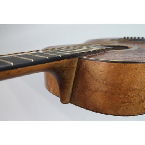 572 - WWII MILITARY INTEREST an acoustic guitar the body bearing an inscribed record of World War II battl... 