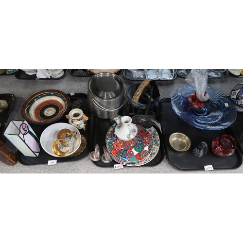 210 - A collection of assorted cut glass, ceramics and other items