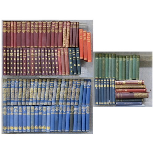 508 - Assorted classic literature library sets, to include the works of Dickens, Scott, Dumas etc. (3 boxe... 