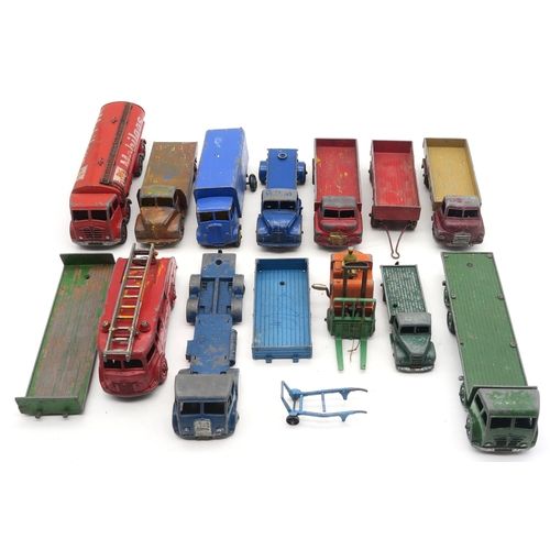 527 - A collection of play-worn Dinky Toys model vehicles, to include early and military examples