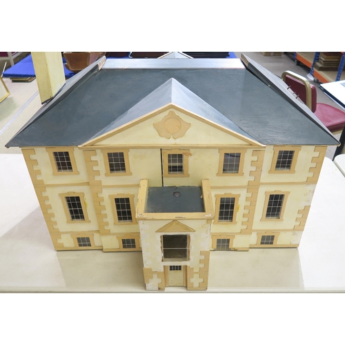 531 - A large contemporary dolls' house, modelled on Greenbank House, Clarkston, Glasgow, measuring approx... 