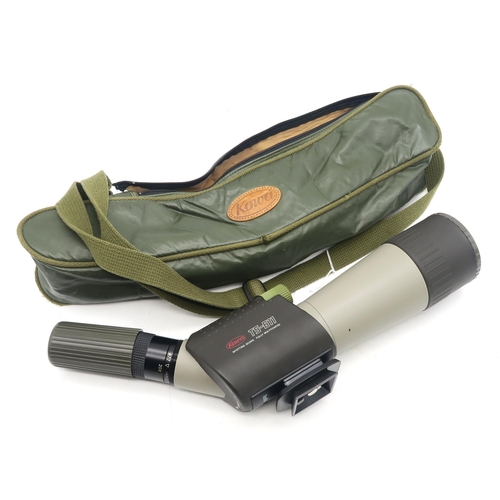 536 - A Kowa TS-611 spotting scope, fitted with a 20x - 60x eyepiece and housed in a padded carry-case, to... 