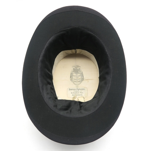 543 - A collapsible opera top hat by Victor Jay and Company, London, housed in its original card box