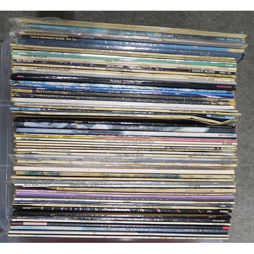 578 - VINYL LP RECORDSA large selection of rock and pop vinyl LPs, to include Cream, Eric Clapton, the Rob... 