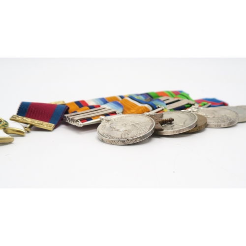 2556 - A BOER WAR/WW1 28th LIGHT CAVALRY/ROYAL FLYING CORPS DISTINGUISHED SERVICE ORDER MEDAL GROUP OF EIGH... 