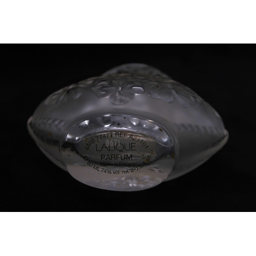 2203 - RENE LALIQUE (1860-1945) 'DEUX FLEURS' SCENT BOTTLEwith etched signature to base and Made in France ... 