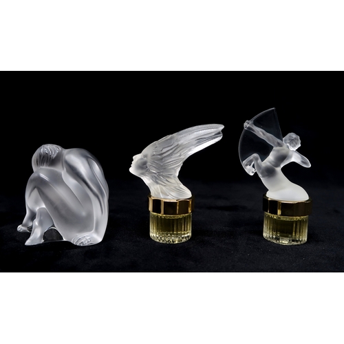 2204 - A BOXED SET OF LALIQUE ULTIMATE COLLECTION PERFUME BOTTLESincluding Le Nu 1996, Armour 1997 and Ondi... 