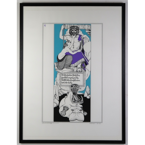 2999 - ALASDAIR GRAY (SCOTTISH 1934-2019)THE SCOTS HIPPO 4Screenprint, signed inscribed dated 2007 and numb... 