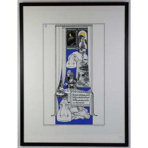 3000 - ALASDAIR GRAY (SCOTTISH 1934-2019)THE SCOTS HIPPO 5Screenprint, signed inscribed dated 2007 and numb... 