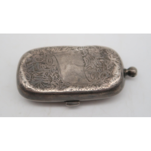 308 - A silver double sovereign holder, by Alexander & Lawson, Birmingham 1914, with scrolling foliate... 