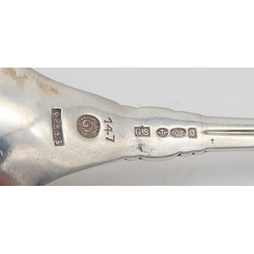 334 - A Georg Jensen silver salad server, with import marks for George Stockwell, London 1929, in a stylis... 