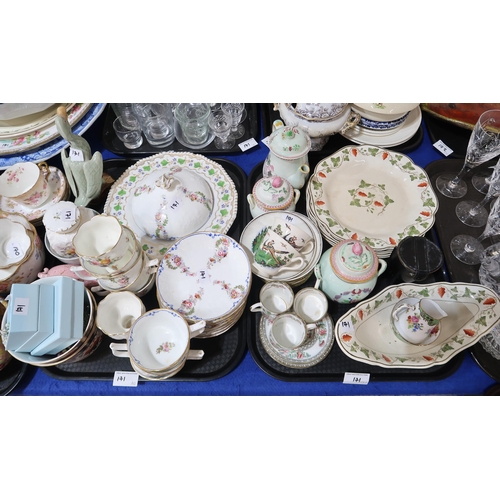 171 - A collection of assorted glass and ceramics including Wedgwood grape and vine painted tablewares, as... 