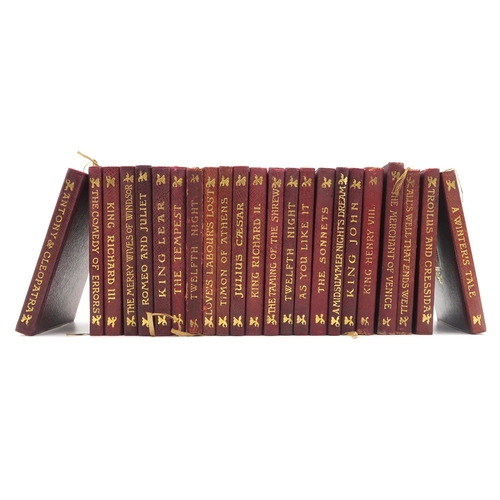 510 - Shakespeare, William WorksJ.M. Dent & Sons, London, circa-1910s, twenty-two small volumes bound ... 